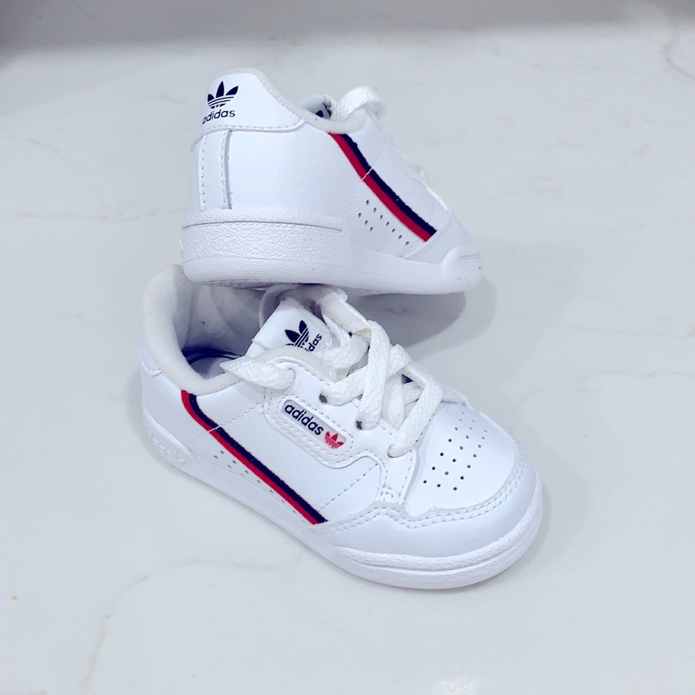 Adidas Continental 80 White Toddler size 5